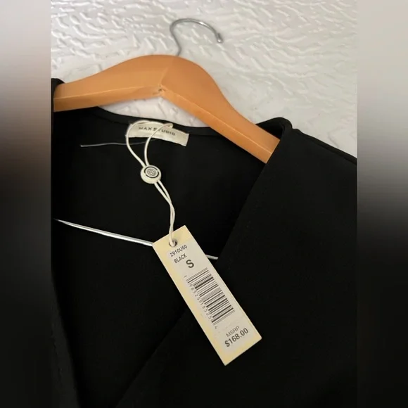 Max Studio Black Sleeveless V-Neck Sheath Dress NWT - Picture 7 of 7